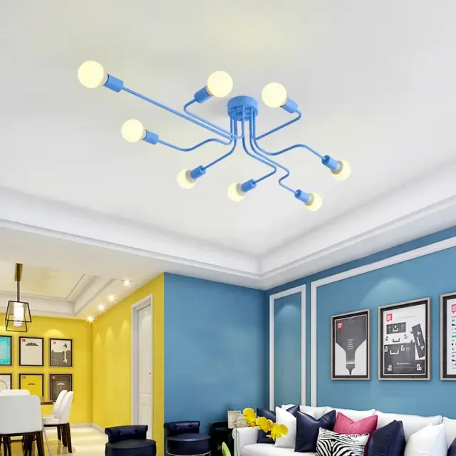Люстра Imperium Loft 102021-26 SCHEME — синий, ракурс 2