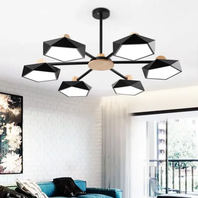 Люстра Imperium Loft 140731-26 GEOMETRIC — черный, ракурс 2