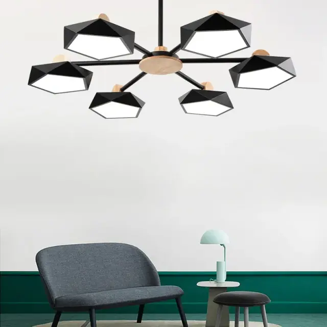 Люстра Imperium Loft 140731-26 GEOMETRIC — черный, ракурс 3