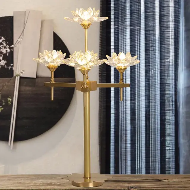 Настольная лампа Imperium Loft 140841-26 LOTOS — латунь, ракурс 24