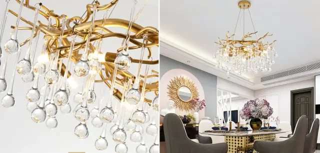 Люстра Imperium Loft 148052-22 DROPLET — золотой, ракурс 2