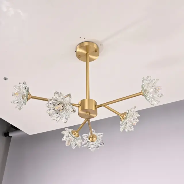 Люстра Imperium Loft 151618-26 LOTOS — золотой, ракурс 17