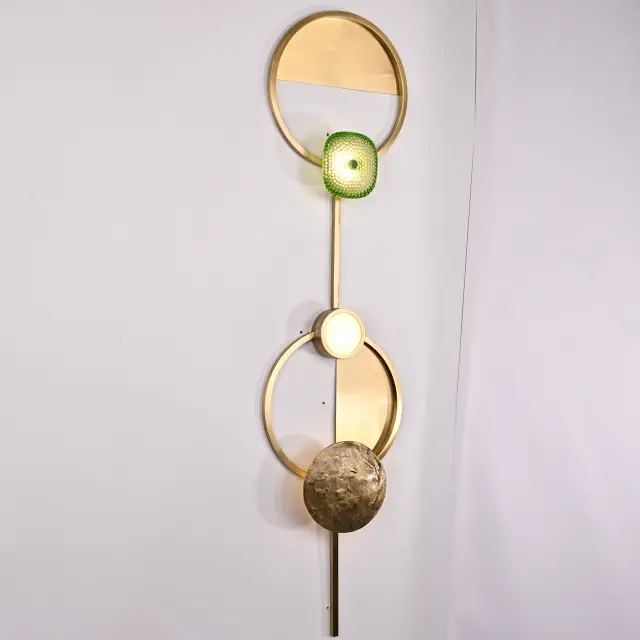 Бра Imperium Loft 158395-26 SHIELD — латунь, ракурс 3