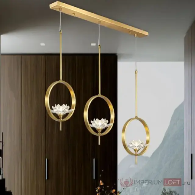 Светильник Imperium Loft 177900-26 LOTOS — латунь, ракурс 24