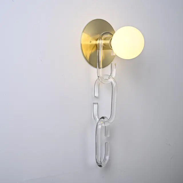 Бра Imperium Loft 178089-26 CHAIN WALL — золотой, ракурс 4
