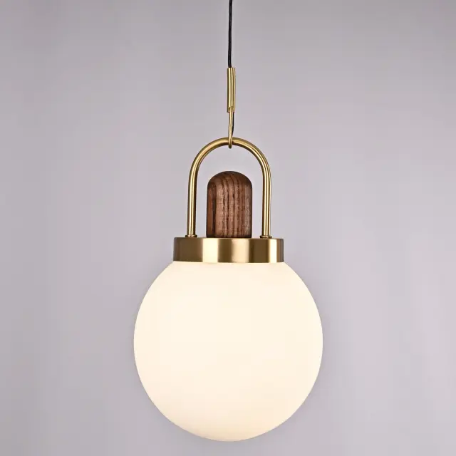 Светильник Imperium Loft 191841-26 ARC GLOBE — латунь, ракурс 2