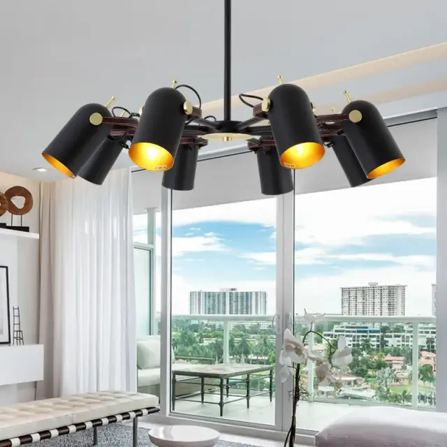 Люстра Imperium Loft 192854-26 BULLET — черный, ракурс 4