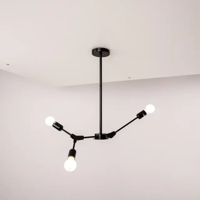 Люстра Imperium Loft 193586-26 LATE — черный, ракурс 3