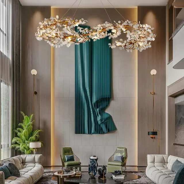 Люстра Imperium Loft 194943-23 CARAMELLY — латунь, ракурс 30
