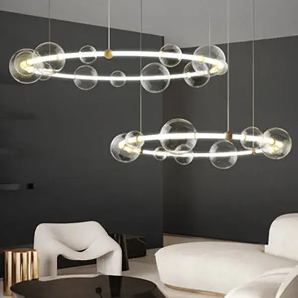 Светильник Imperium Loft 195006-23 SESSA RING — латунь, ракурс 3