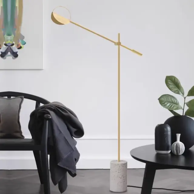 Торшер Imperium Loft 203594-22 BOLIA LEAVES — латунь, ракурс 8