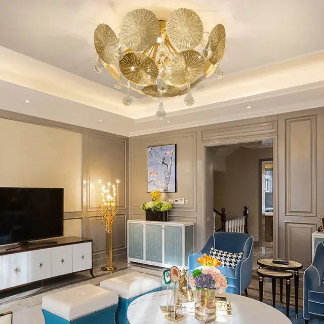Люстра Imperium Loft 203836-26 INCA — латунь, ракурс 16