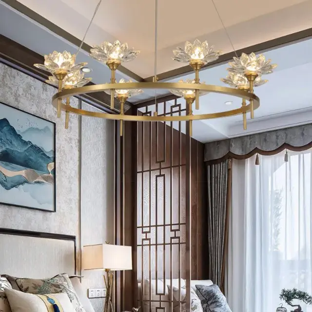 Люстра Imperium Loft 203933-26 LOTOS — латунь, ракурс 33