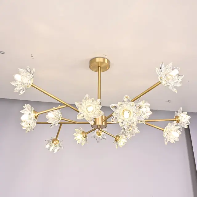 Люстра Imperium Loft 203939-26 LOTOS — золотой, ракурс 3
