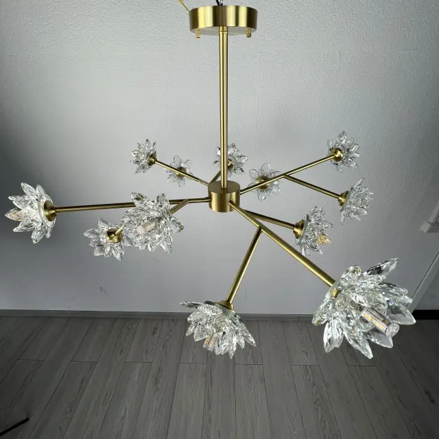 Люстра Imperium Loft 203940-26 LOTOS — золотой, ракурс 13