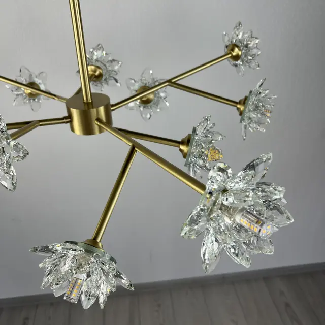Люстра Imperium Loft 203940-26 LOTOS — золотой, ракурс 6