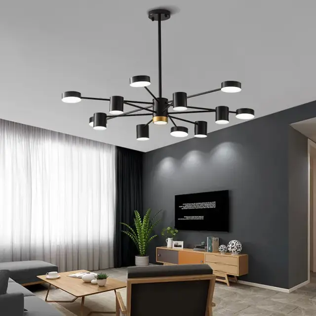 Люстра Imperium Loft 204088-26 MERILL — черный, ракурс 2