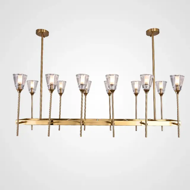 Светильник Imperium Loft 74929-22 TORCHE DE VERRE — латунь