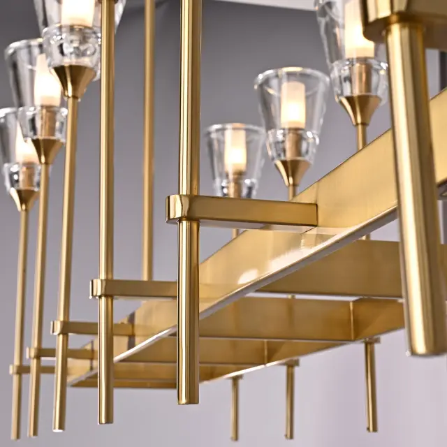 Светильник Imperium Loft 74929-22 TORCHE DE VERRE — латунь, ракурс 3