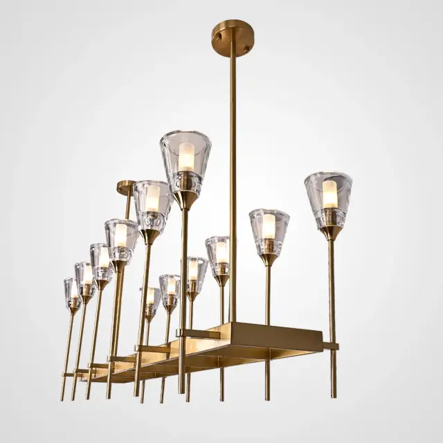 Светильник Imperium Loft 74929-22 TORCHE DE VERRE — латунь, ракурс 4
