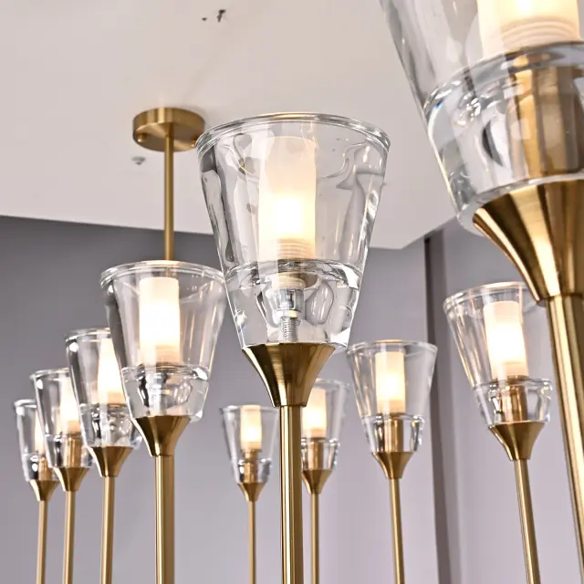 Светильник Imperium Loft 74929-22 TORCHE DE VERRE — латунь, ракурс 5
