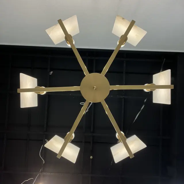 Люстра Imperium Loft 75586-22 MARBLE — латунь, ракурс 10