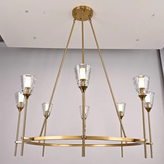 Люстра Imperium Loft 75676-22 TORCHE DE VERRE — латунь, ракурс 13