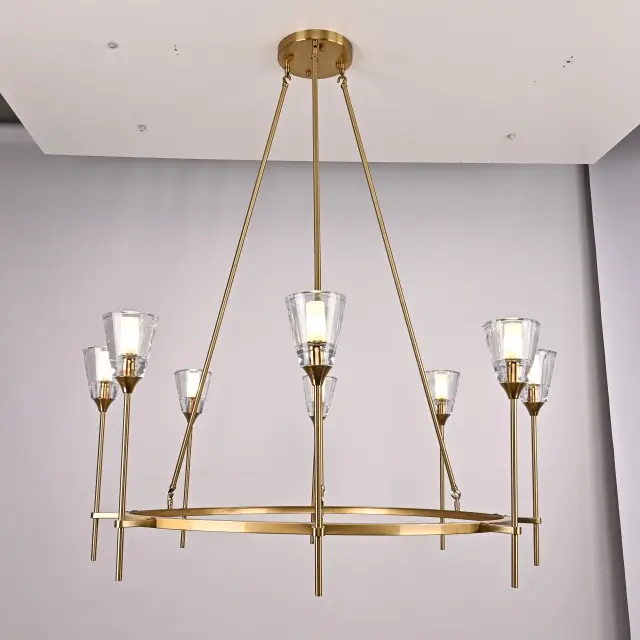 Люстра Imperium Loft 75676-22 TORCHE DE VERRE — латунь, ракурс 3