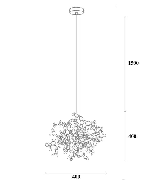 Светильник Imperium Loft 84501-22 TEZANI ARGENT SUSPENSION — хром, ракурс 20