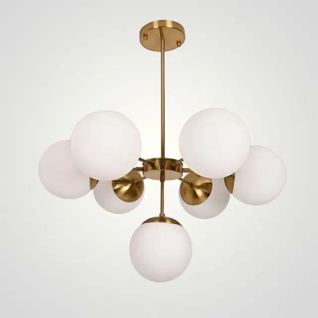 Люстра Imperium Loft 85365-22 COPPER LIGHT CHANDEL — золотой