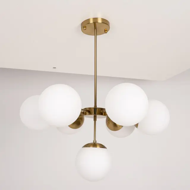 Люстра Imperium Loft 85365-22 COPPER LIGHT CHANDEL — золотой, ракурс 16