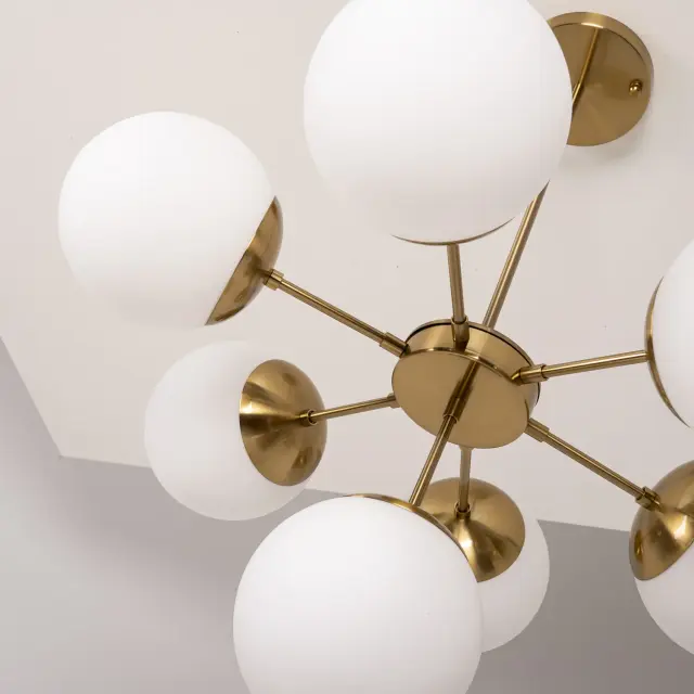 Люстра Imperium Loft 85365-22 COPPER LIGHT CHANDEL — золотой, ракурс 17
