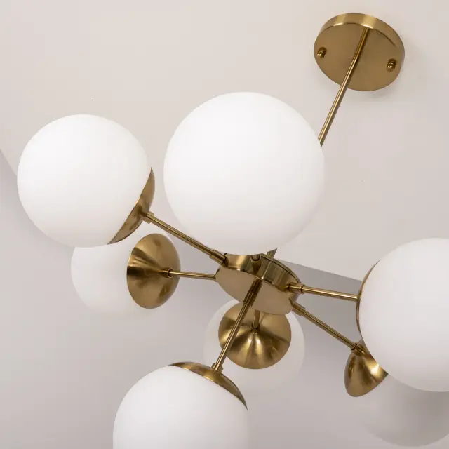 Люстра Imperium Loft 85365-22 COPPER LIGHT CHANDEL — золотой, ракурс 2