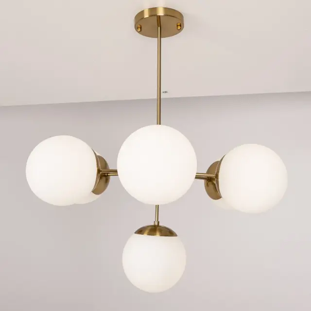 Люстра Imperium Loft 85365-22 COPPER LIGHT CHANDEL — золотой, ракурс 4