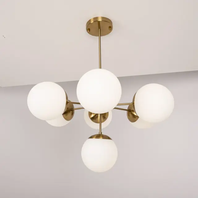 Люстра Imperium Loft 85365-22 COPPER LIGHT CHANDEL — золотой, ракурс 5