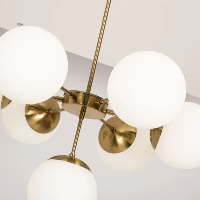Люстра Imperium Loft 85365-22 COPPER LIGHT CHANDEL — золотой, ракурс 8