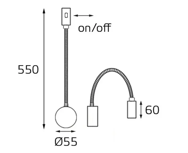 Бра Italline 3026 black — черный, ракурс 7