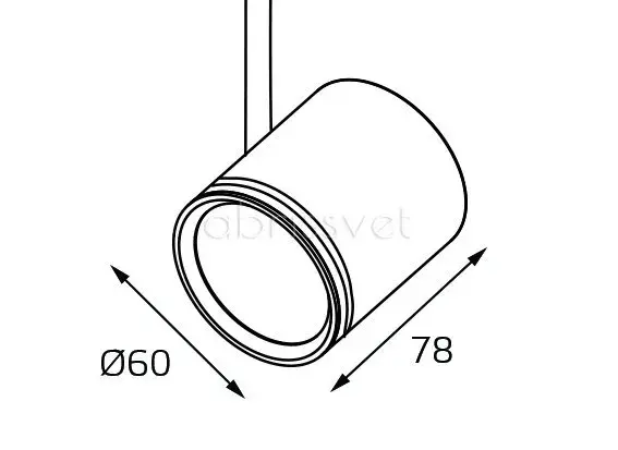 Светильник для однофазного трека Italline 8130 white — белый, ракурс 5