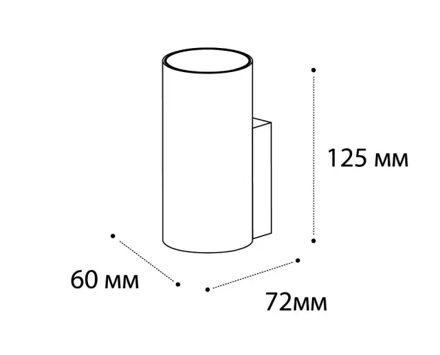 Бра Italline DANNY W1 black — черный, ракурс 3