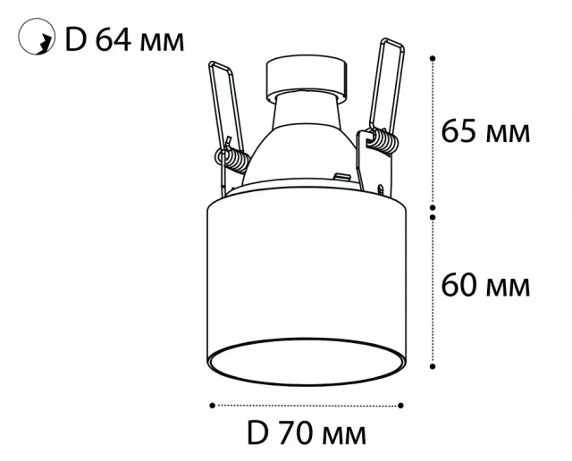 Точечный светильник Italline DL 3025 white — белый, ракурс 7