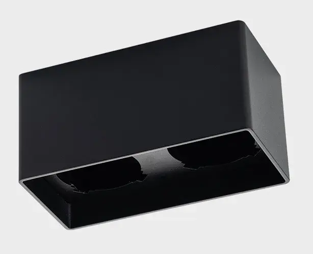 Точечный светильник Italline FASHION FX2 black + FASHION FXR black - 2шт. — черный, ракурс 2