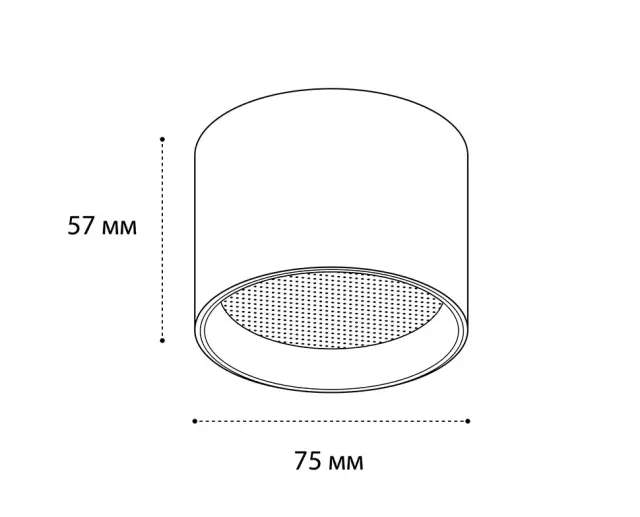 Точечный светильник Italline IT02-007 white 4000K — белый, ракурс 3