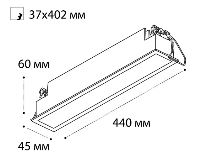 Точечный светильник Italline IT06-6015 white 3000K — белый, ракурс 3