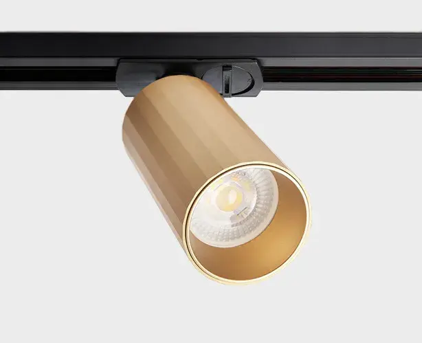 Светильник для однофазного трека Italline IT08-8010 gold — черный, ракурс 3