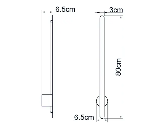 Бра Italline IT08-8020 black — черный, ракурс 4