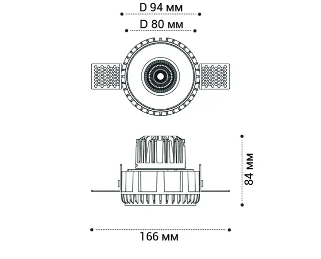 Точечный светильник Italline IT08-8021 white 4000K — белый, ракурс 8