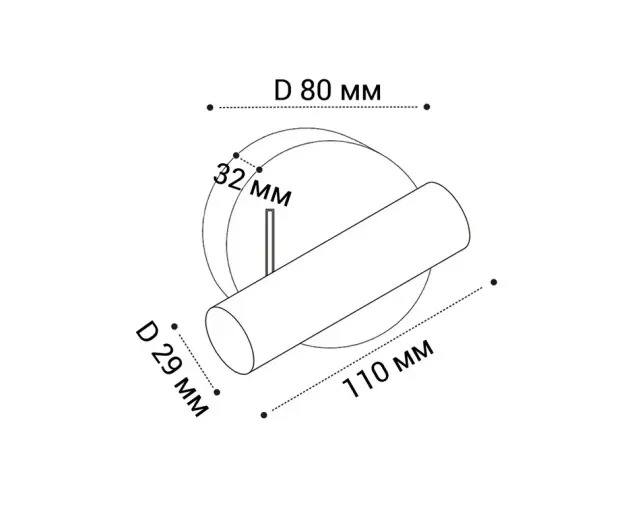 Бра Italline IT08-8023 bronze 3000K — бронза, ракурс 5