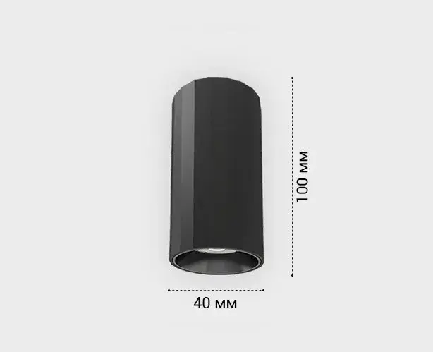 Точечный светильник Italline IT08-8028 black 3000K — черный, ракурс 4