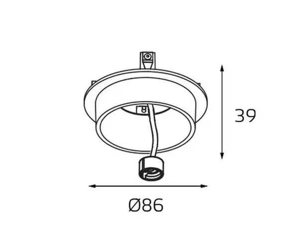 Точечный светильник Italline SKY white + SKY R gold — белый, ракурс 3