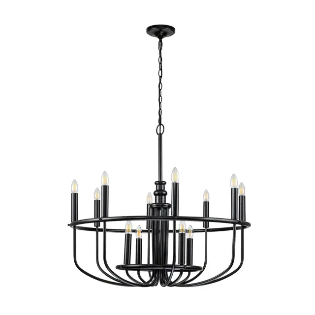 Люстра Kichler KL-CAPITOL-HILL12-BLK — черный